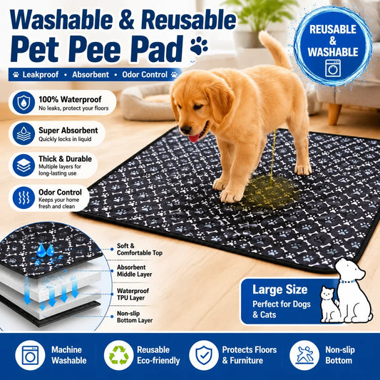 Dog Pee Pad Reusable Washable Waterproof - MyPetDollar.com
