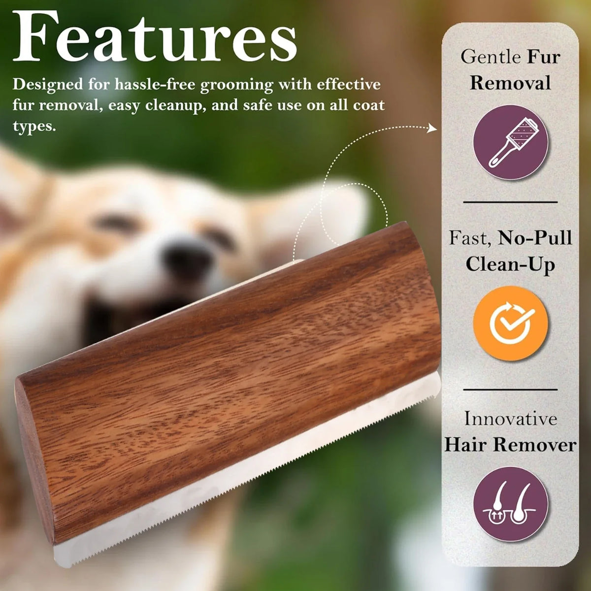 Pet Hair Removal Brush Livestock and Horse - MyPetDollar.com