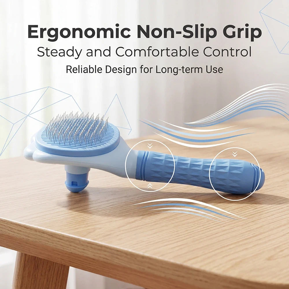 Bioline Self Cleaning Slicker Brush Dog Cat - MyPetDollar.com
