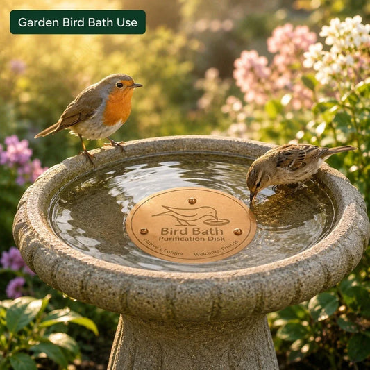 Copper Bird Bath Purifier With Triple-Point - MyPetDollar.com