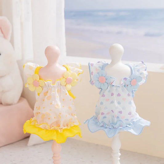 Spring Summer Pet Dress Sweet Style Chiffon - MyPetDollar.com
