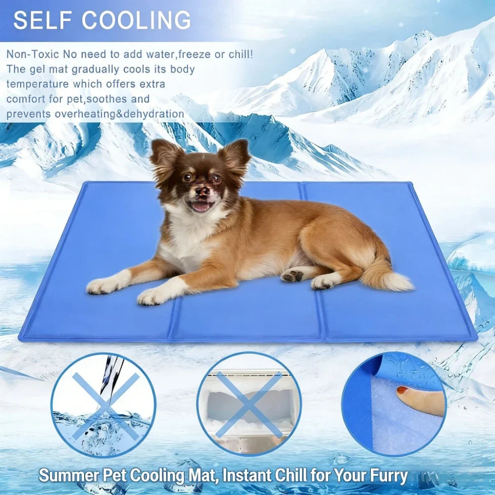 Summer Gel Pet Cooling Bed Mat Wear - MyPetDollar.com