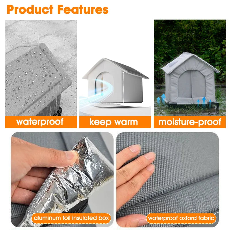 Waterproof Outdoor Pet House Thickened Cat - MyPetDollar.com