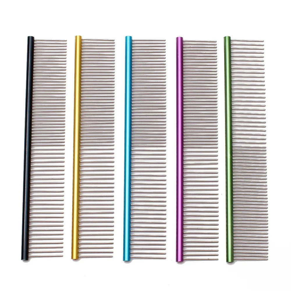Pet Comb Aluminium Handle Dog Grooming Comb - MyPetDollar.com
