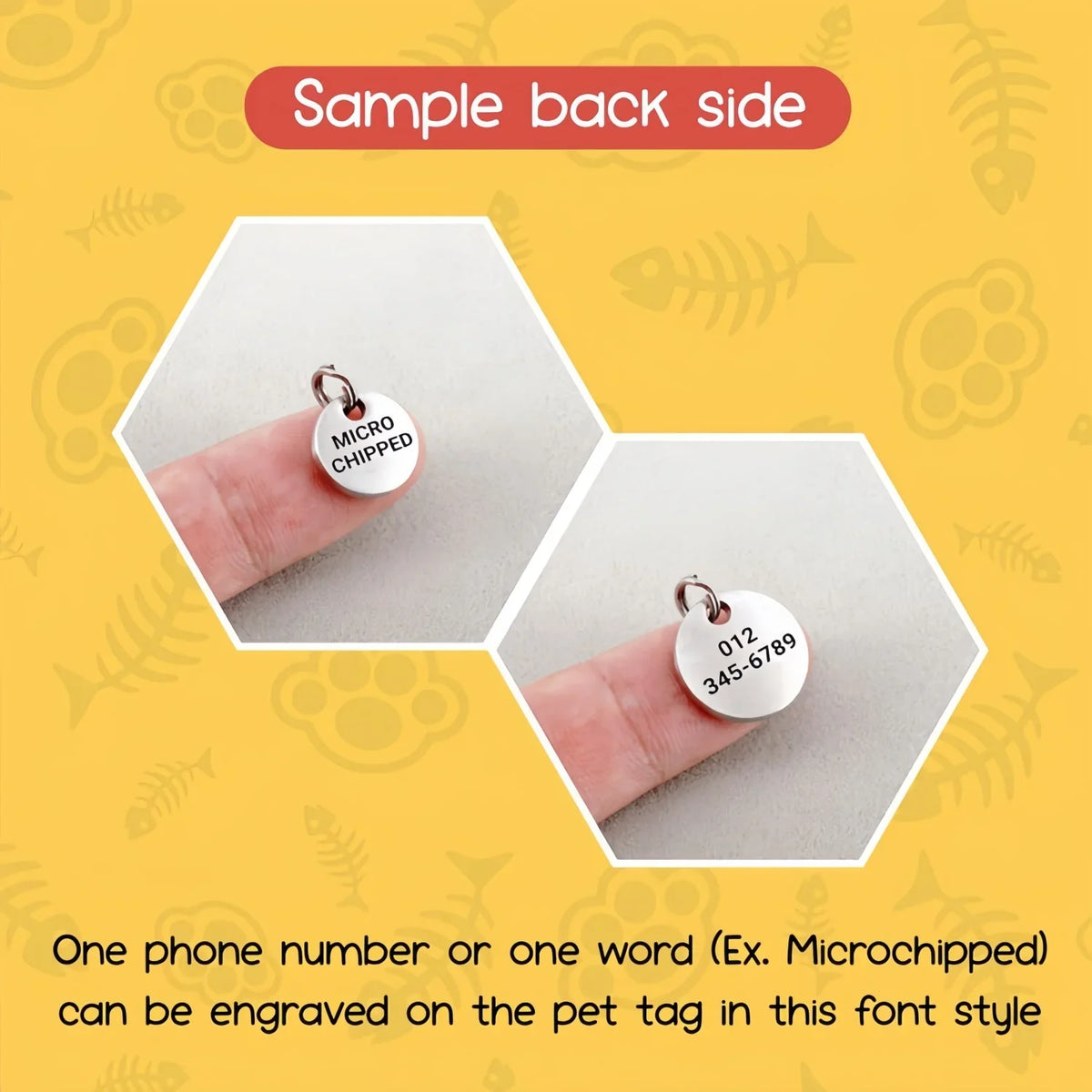 Custom Engraved Pet ID Tag - 12mm Tiny - MyPetDollar.com