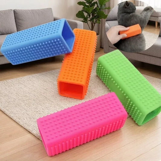 Silicone Hollow Rubber Dog Hair Brush - MyPetDollar.com