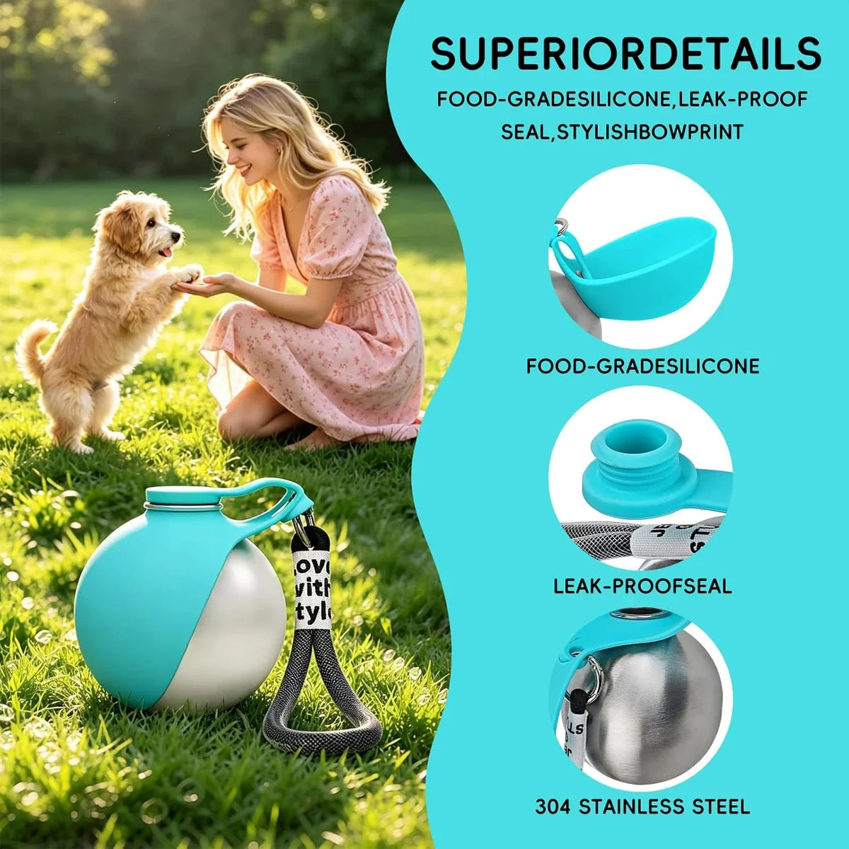Portable Cat and Dog Water Bottle Dog Water - MyPetDollar.com