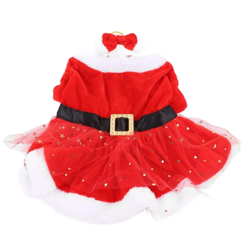 Washable Velvet Pet Christmas Costume Mesh - MyPetDollar.com