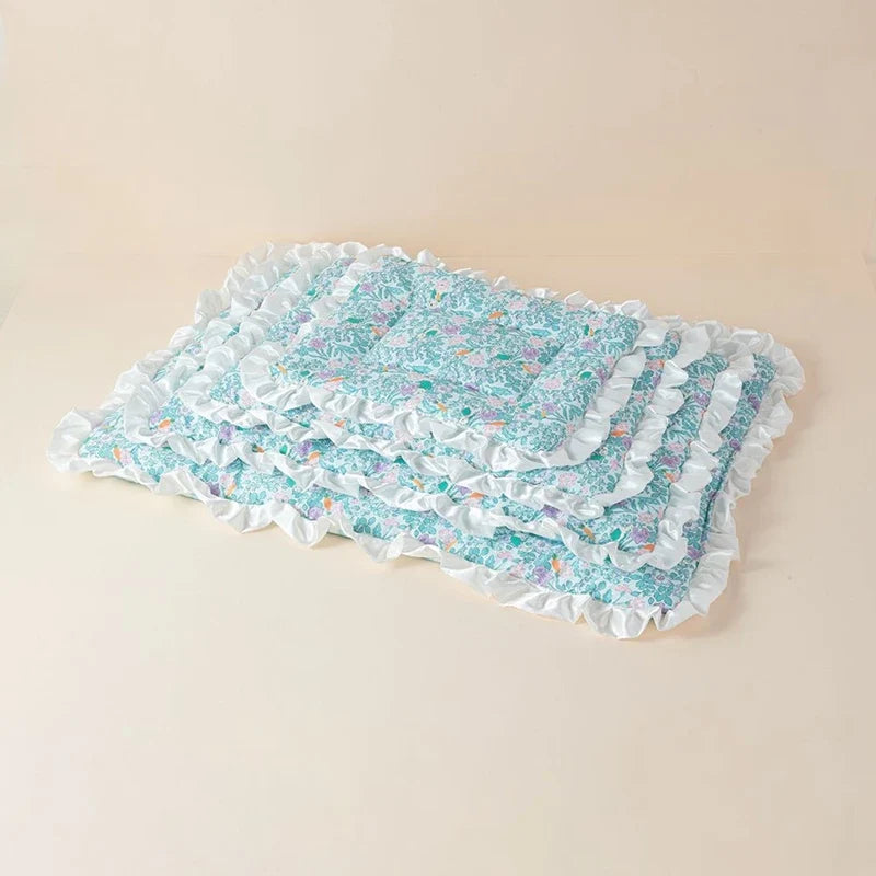 S~XL Pet Soft Mattress Lace Ice Cushion - MyPetDollar.com