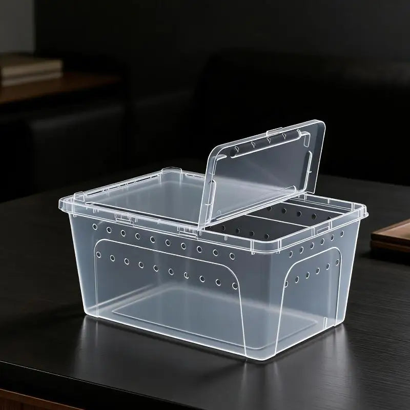 Clear Plastic Reptile Terrarium Ventilated - MyPetDollar.com