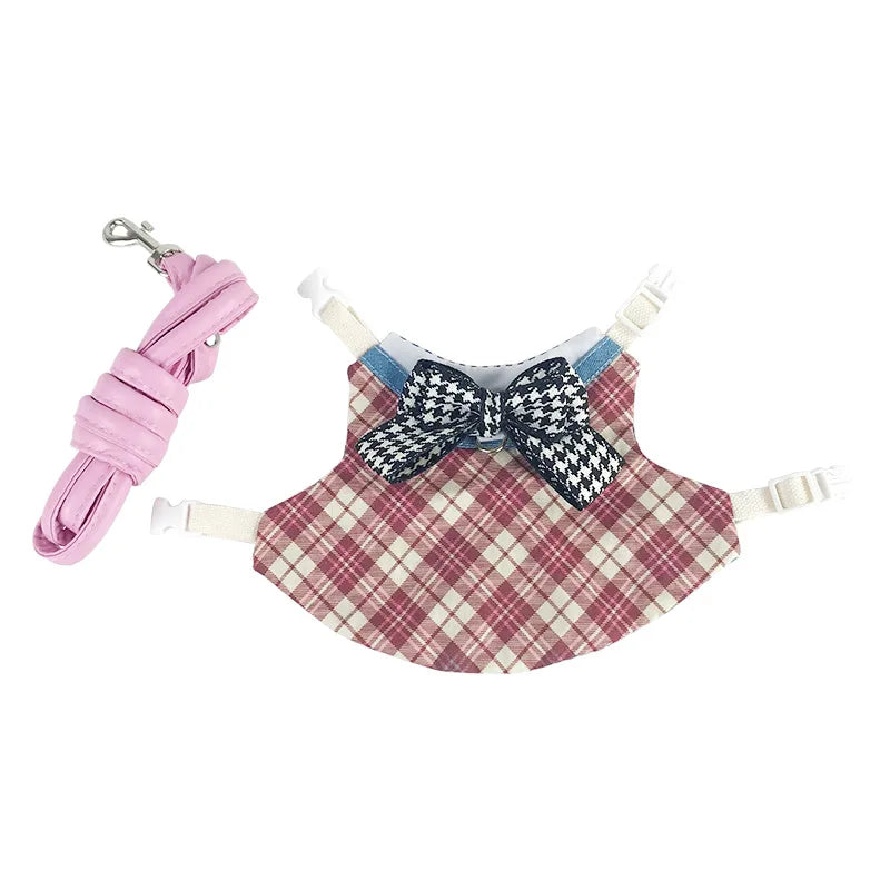 Preppy Style Rabbit Harness and Leash