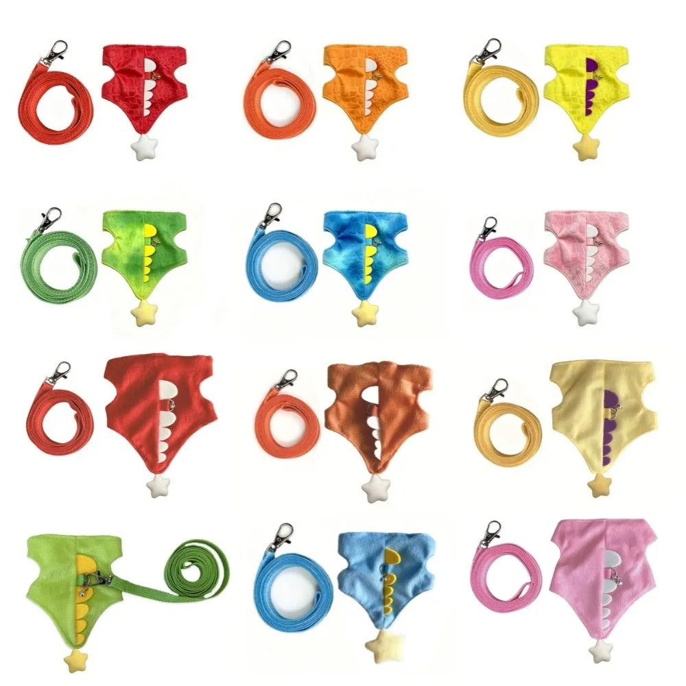 Cute Cartoon Ferret Vest Harness Adjustable - MyPetDollar.com