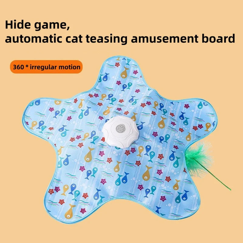 Interactive Type-c Rechargeable Automatic Cat Toy Motion Activated Hide