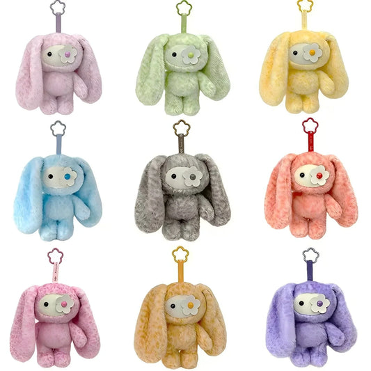 Cute Juju Rabbit Plush Keychain Flower Eye - MyPetDollar.com