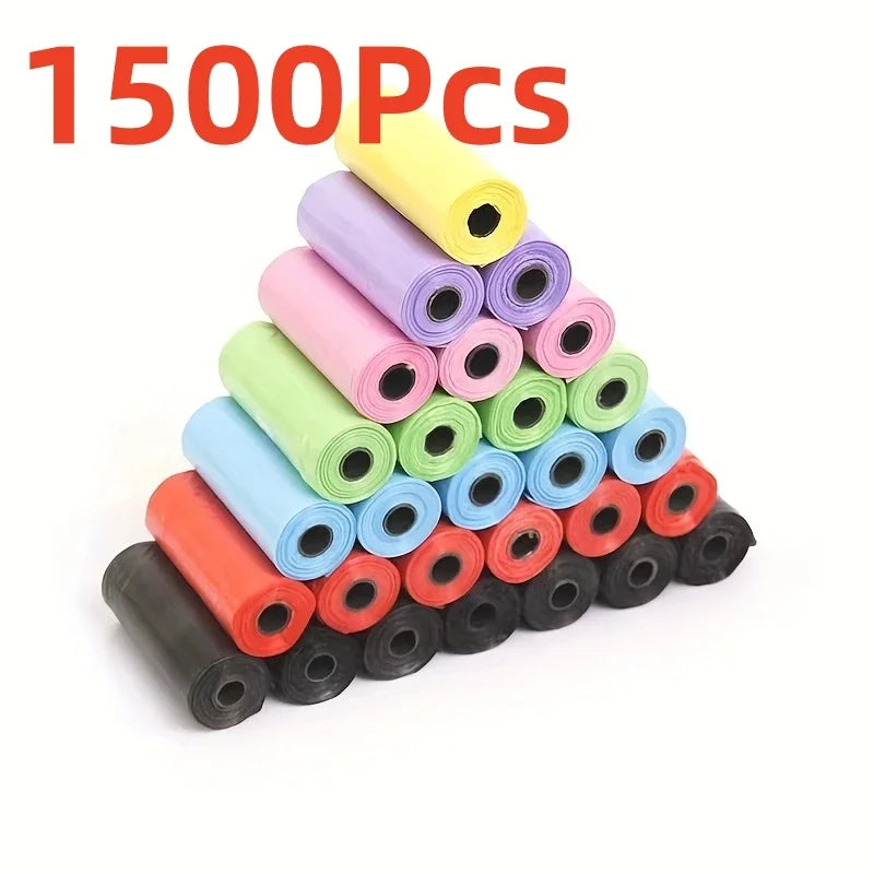 1500pcs Random Color Dog Poop Bag Pet Poop - MyPetDollar.com