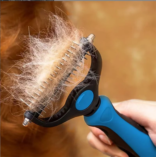 Pet Dog Deshedding Grooming Brush 2 Sided - MyPetDollar.com