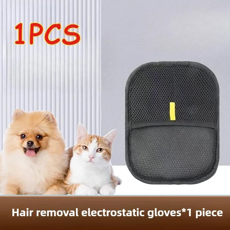 2 in 1 Pet Hair Removal Mitts for Cats & Dogs Static Brush – 3 Colors