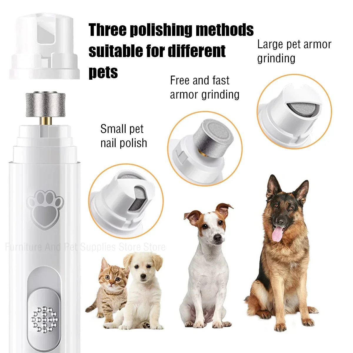 Electric Dog Nail Grinder Pet Nail Clipper - MyPetDollar.com