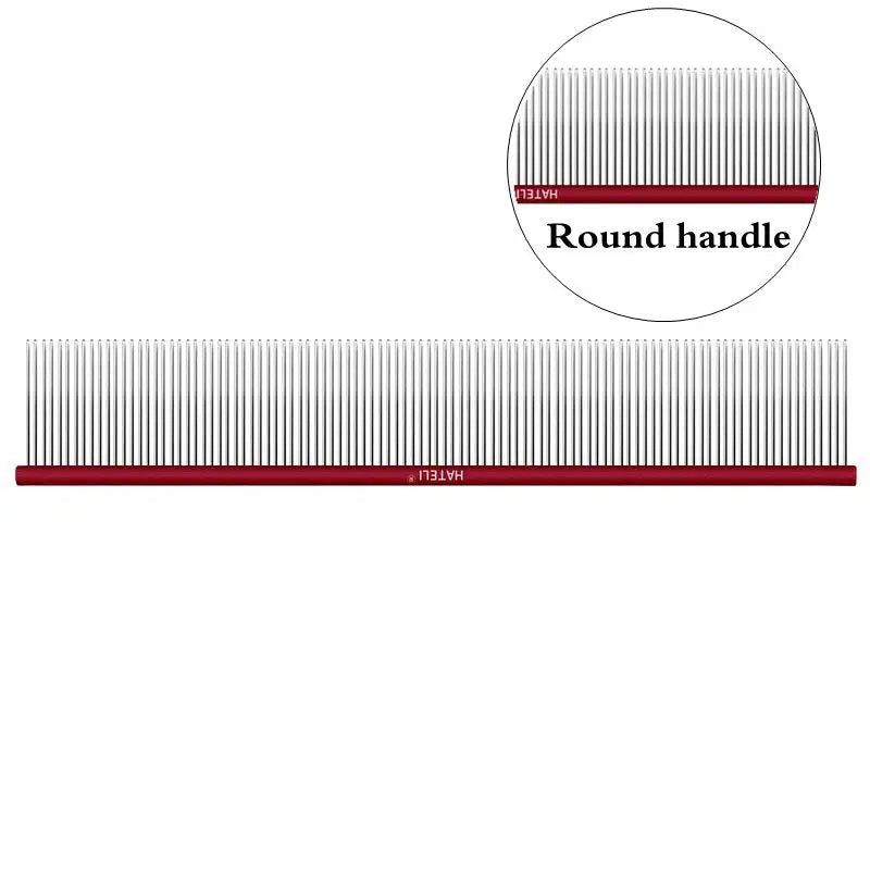 0.1cm Dense Toothed Pet Comb Light Aluminum - MyPetDollar.com