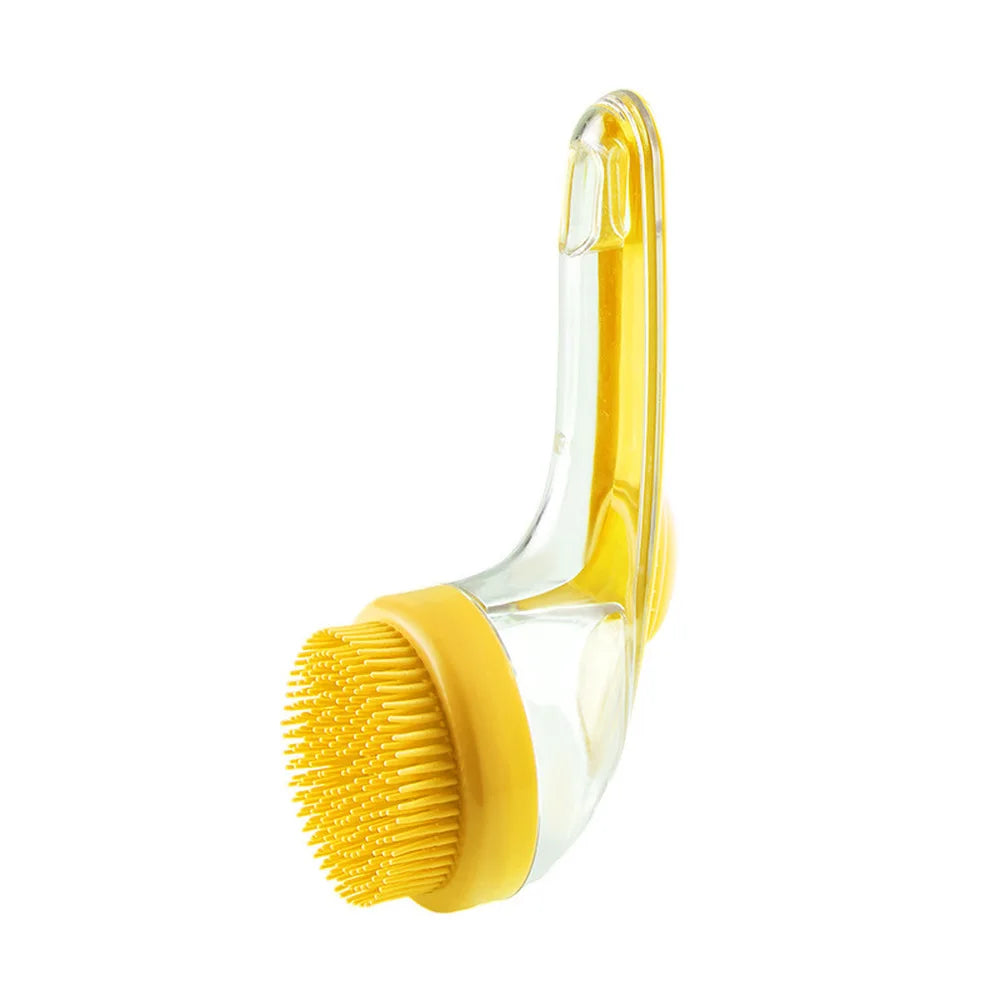 2IN1 Pet Bathing Grooming Brush Press to Release Fluid Dog Cleaning, Soft