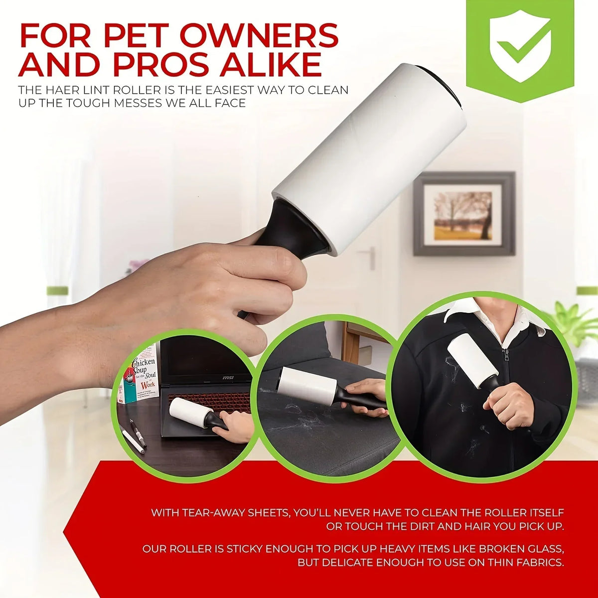 60 Sheets/roll Extra-Sticky Lint Roller for - MyPetDollar.com