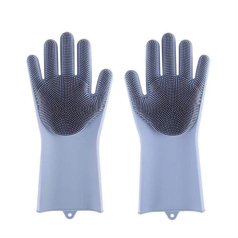 Silicone Pet Grooming Gloves Dog & Cat Bathing Cleaning