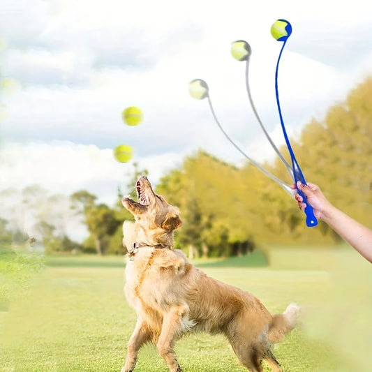 Pet Tennis Ball Launcher Stick - Interactive - MyPetDollar.com