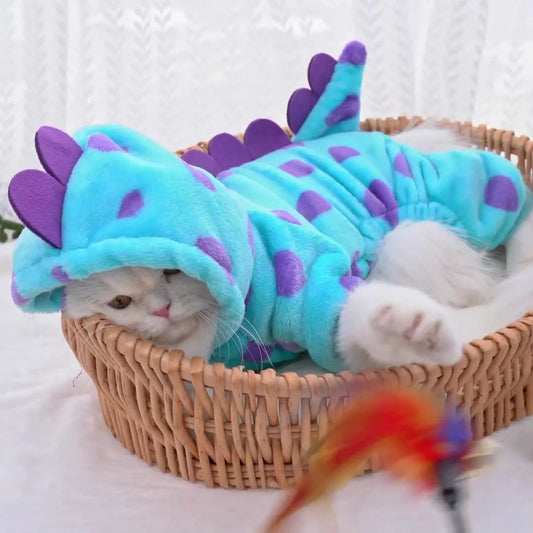 Cute Dinosaur Pet Costume 4 Legs Jump - MyPetDollar.com