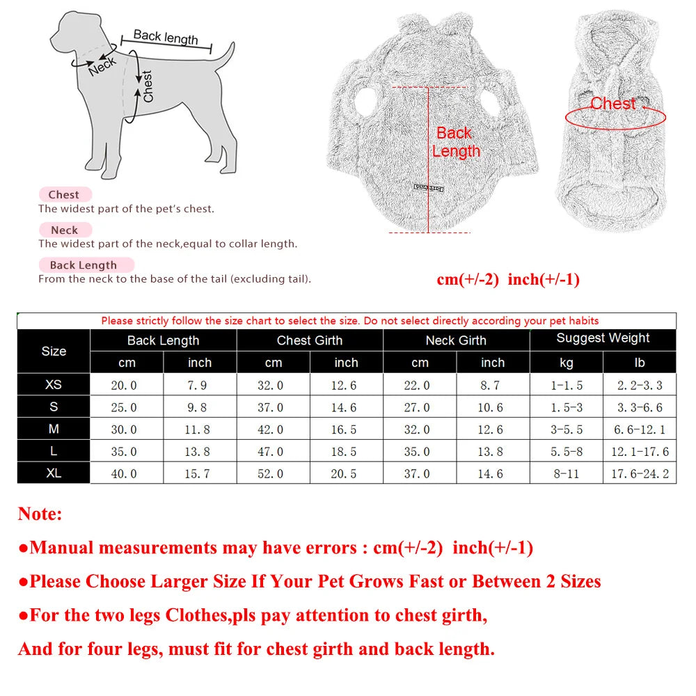 Cute Hooded Dog Cat Clothes Autumn Winter - MyPetDollar.com