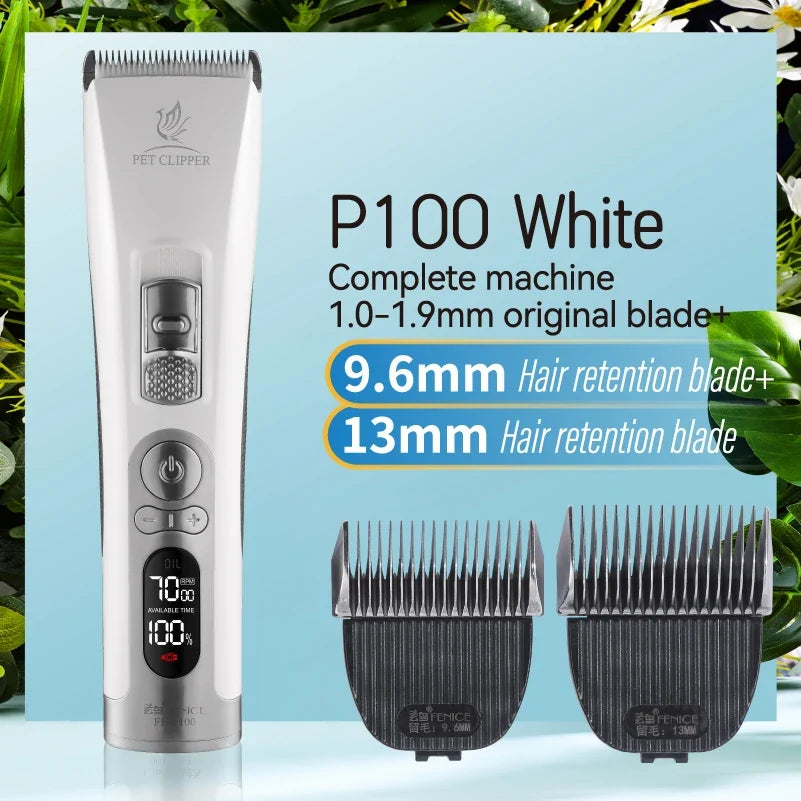 Fenice P100 Professional LCD Screen Dog & Cat Clippers, Rechargeable