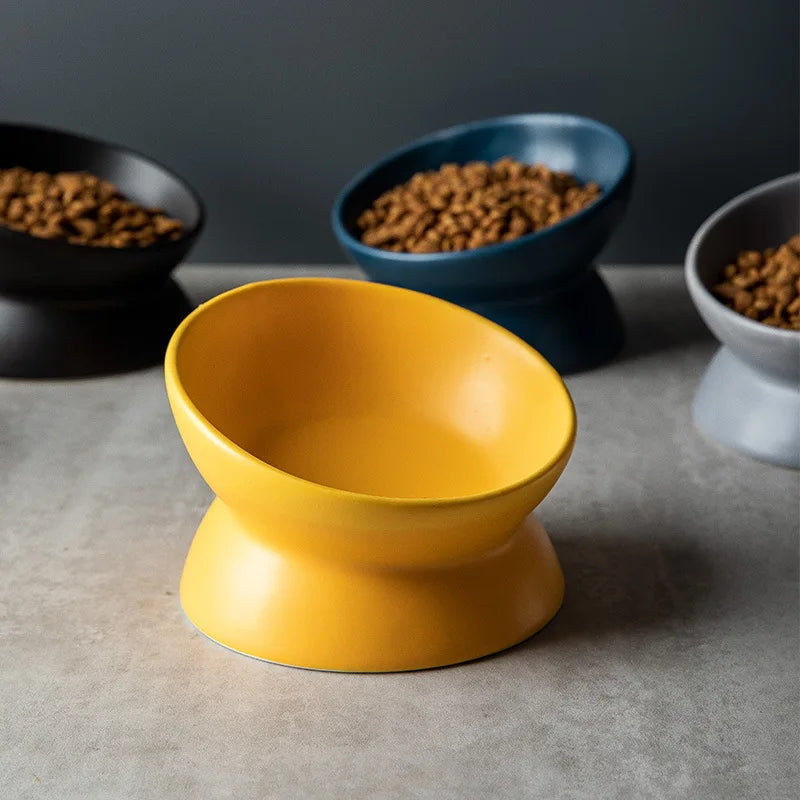 Elevated Cat Bowls Small Dog 15° Tilted - MyPetDollar.com