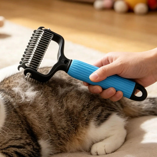 Pet Undercoat Rake Deshedding Brush for Dogs - MyPetDollar.com