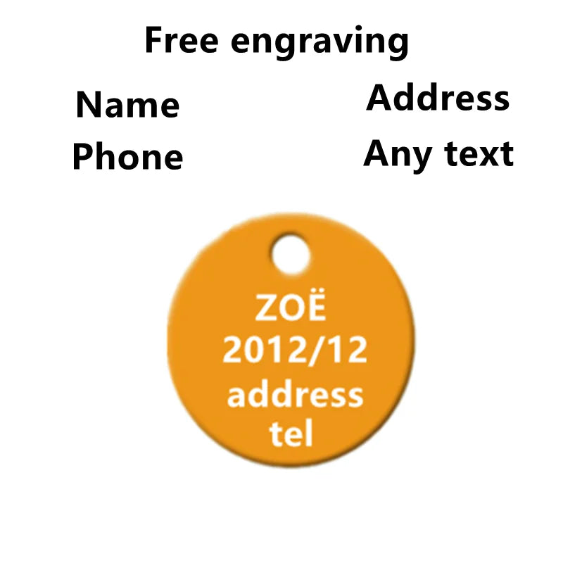 2pcs Free Laser Engraving Pet Dog ID Tag Cat - MyPetDollar.com