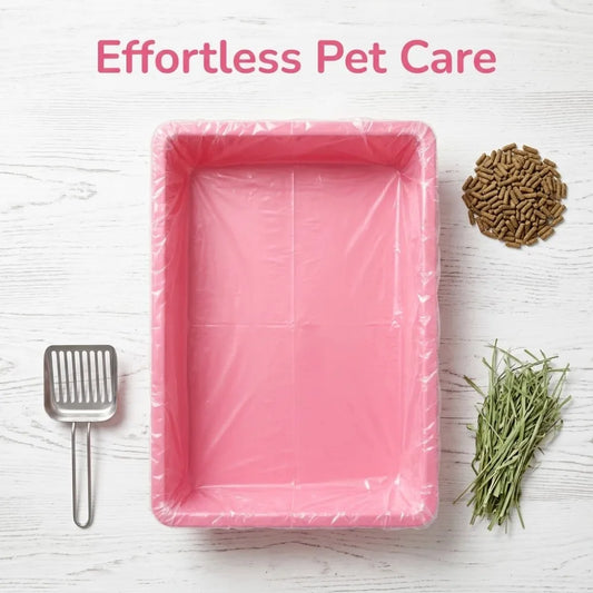 50Pcs Poop Bags Disposable Rabbit Cage Tray - MyPetDollar.com