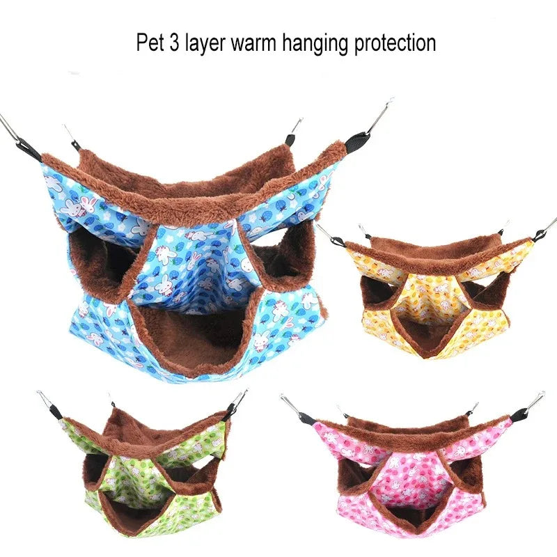 Solid Color Winter Pet Hammock Double Layer - MyPetDollar.com