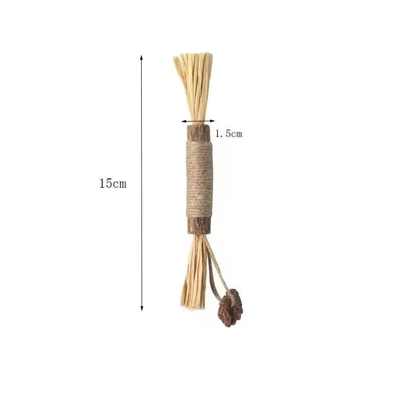1 Cat Toys Made of Wood Knotweed Teething Sticks Insect Galls – 11 Colors