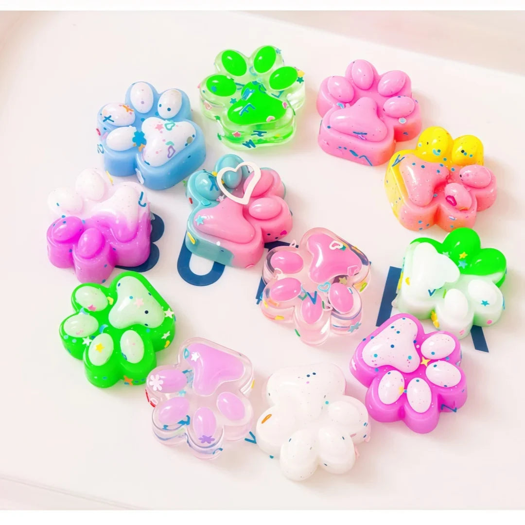 10- Mini Cute Cat Claw Plush Pinch Fun Colorful Halloween – 3 Colors