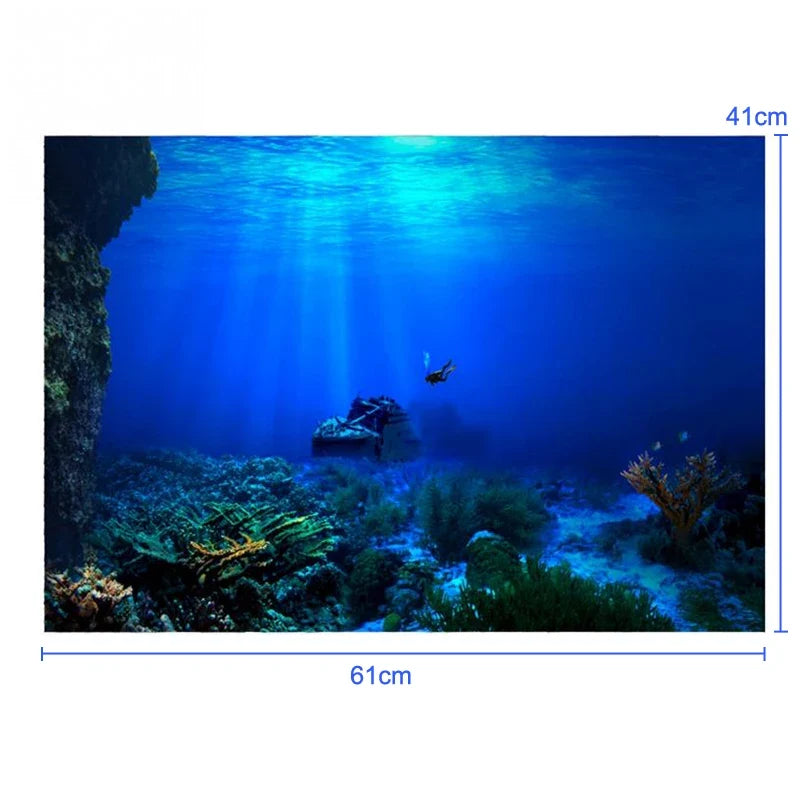 Fish Tank Background Decorative Painting Plants – Aquarium Supplies
