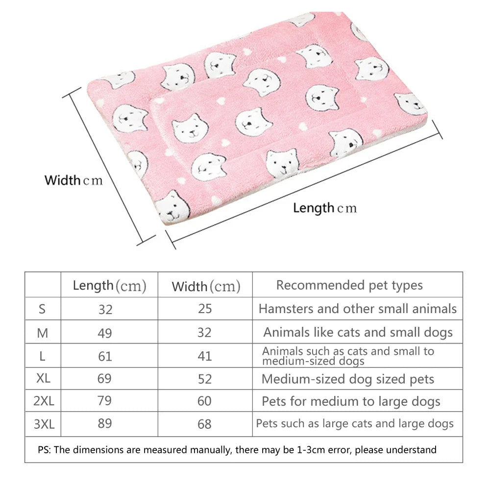 Soft Flannel Thickened Pet Soft Fleece Pad - MyPetDollar.com