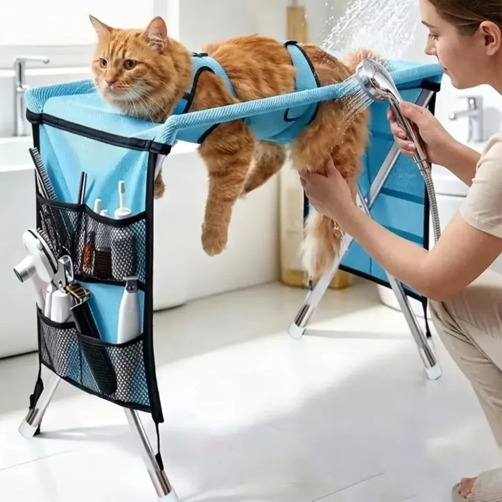 Oxford Cloth Pet Grooming Table Elevated - MyPetDollar.com