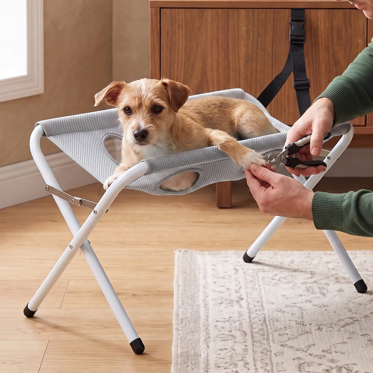 Foldable Dog Bath Hammock 8 Holes Fit Heavy - MyPetDollar.com
