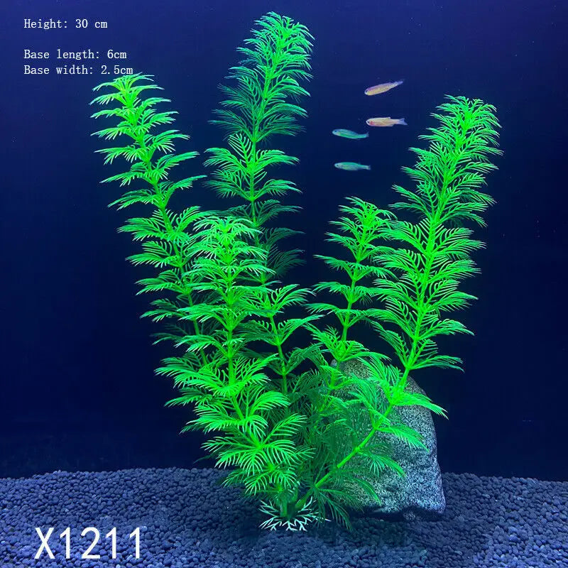 Artificial Aquarium Decor Plants Water Weeds Ornament – 71 Colors