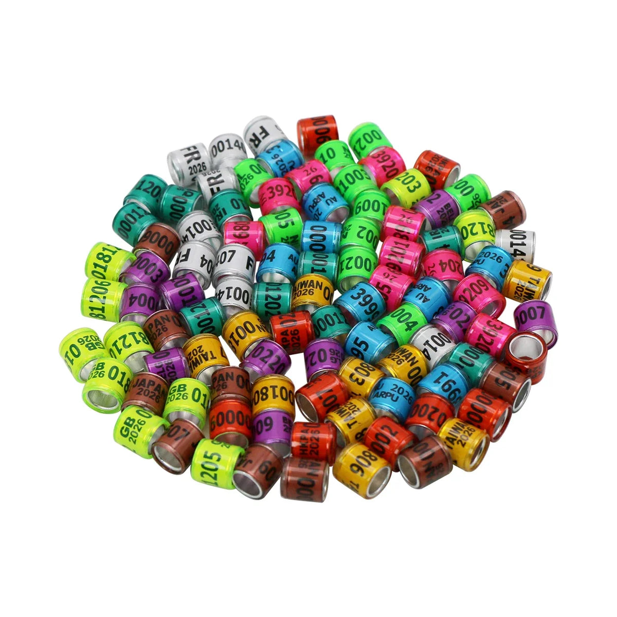 100 Pcs2026 Aluminum Plastic Pigeon Foot - MyPetDollar.com