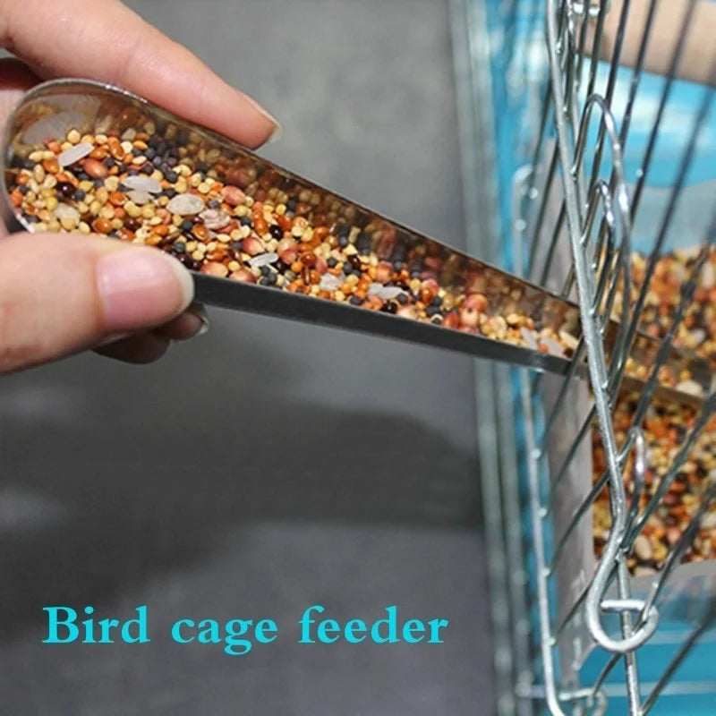 1pcs Bird Cage Stainless Steel Feeder - MyPetDollar.com