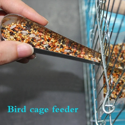 1pcs Bird Cage Stainless Steel Feeder - MyPetDollar.com