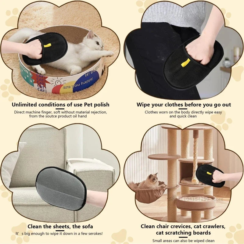 Pet Hair Removal Tool Gloves for Cat Dog - MyPetDollar.com