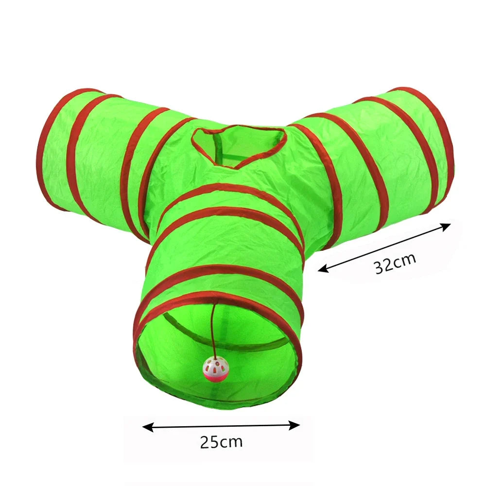 Foldable Christmas Cat Tunnel Pet Supplies Fun Plaything, Interactive – view 6