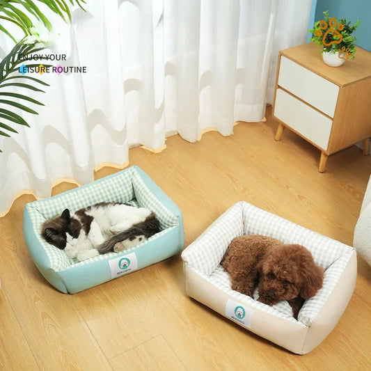 Dog Nest Checkered Square Pet Nest Dog and - MyPetDollar.com