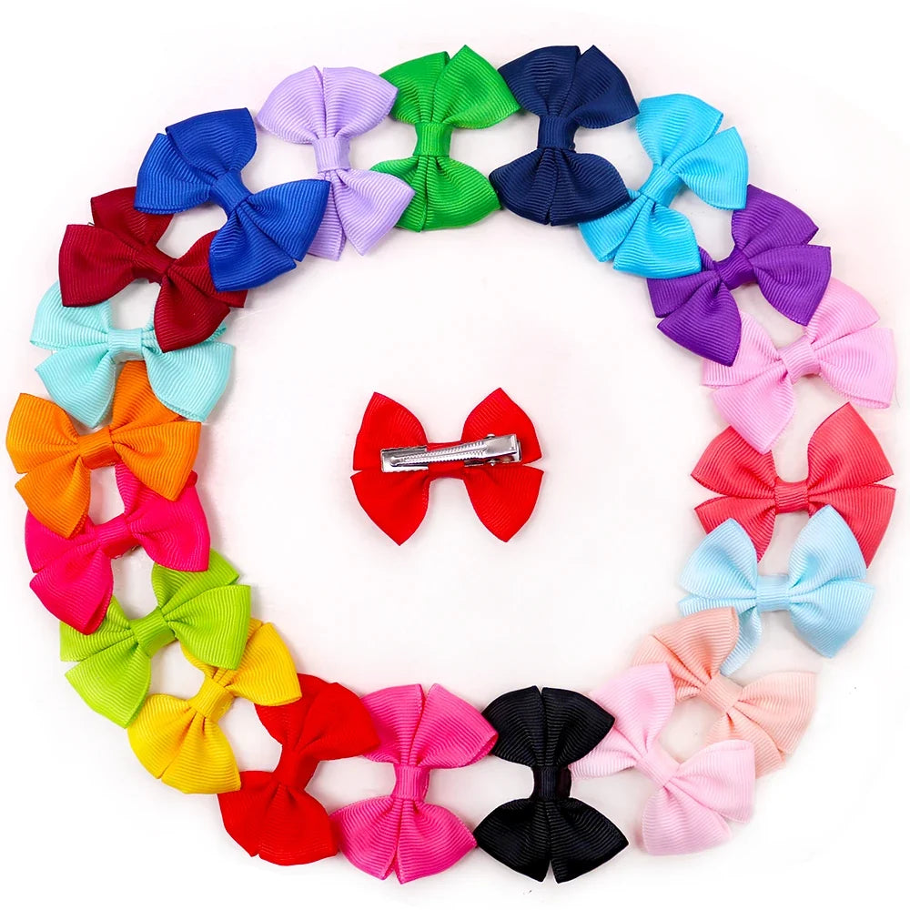 2PCS Solid Dog Bows Dog Hair Clips Pet - MyPetDollar.com