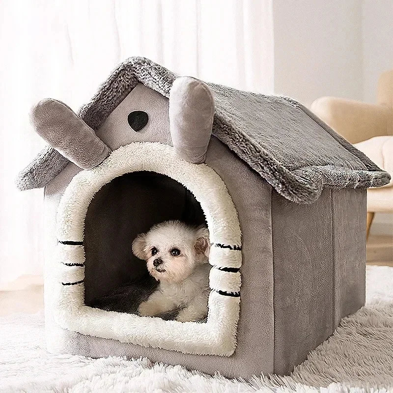 Winter Warm Foldable Pet House Detachable - MyPetDollar.com